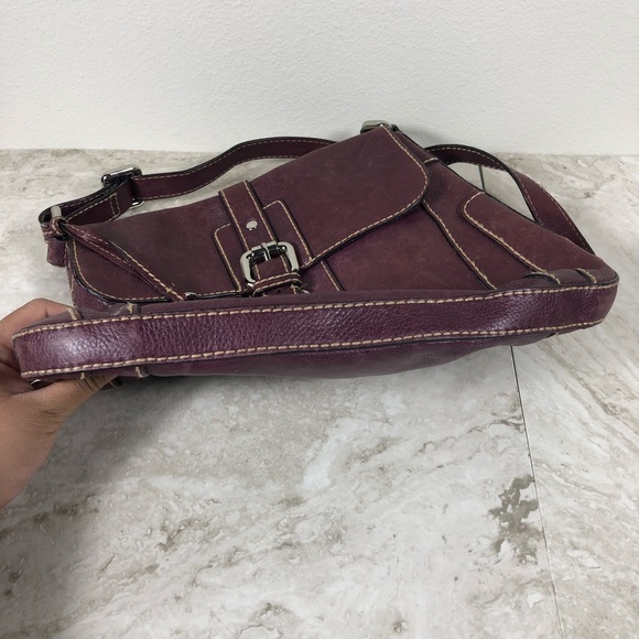 Fossil Purple Leather Crossbody - Picture 6 of 6